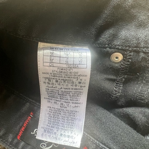 Vintage Black Low Rise Flare Guess Jeans - Picture 3 of 7